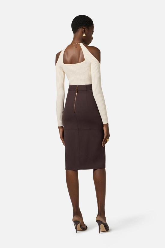 26SS 엘리자베타프랜치 스웨터 MK89S61E2193 White - ELISABETTA FRANCHI