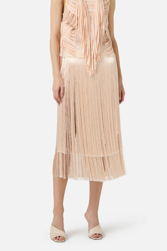 26SS 엘리자베타프랜치 미디 스커트 GO19663E2EA1 Beige - ELISABETTA FRANCHI