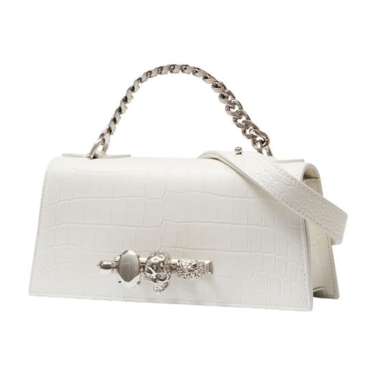 26SS 알렉산더 맥퀸 크로스백 8661381HBT29013 white - ALEXANDER MCQUEEN