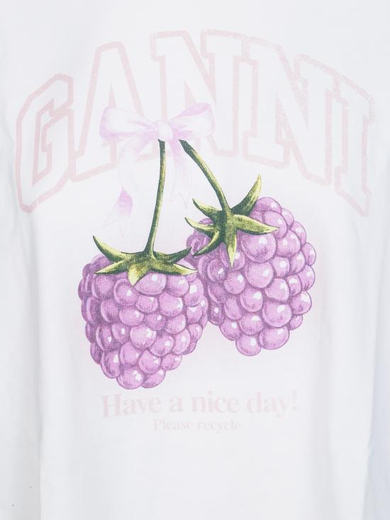 26SS 가니 반팔 티셔츠 A1050141 151 BIANCO - GANNI