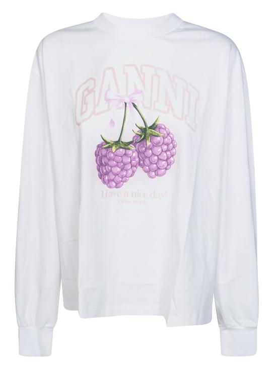 26SS 가니 반팔 티셔츠 A1050141 151 BIANCO