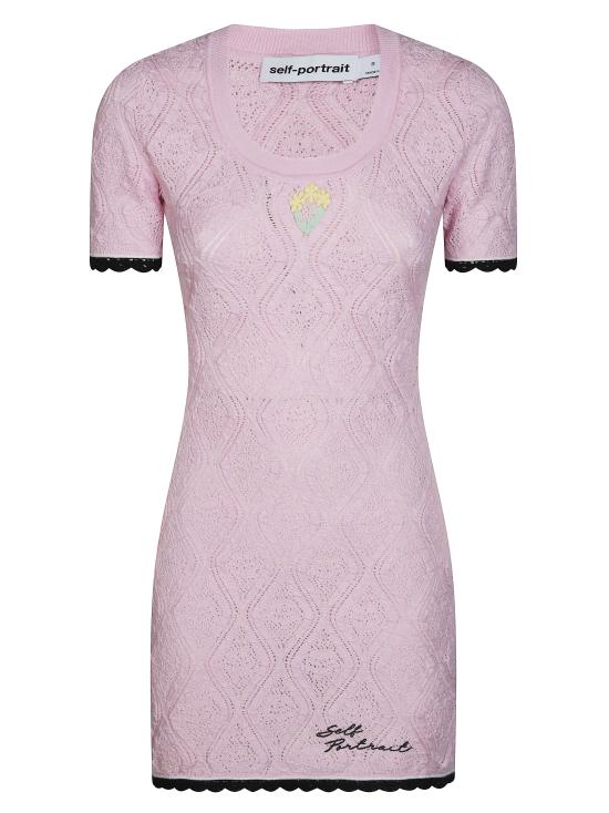 26SS 셀프 포트레이트 미디 원피스 SS26195SP PINK ROSA