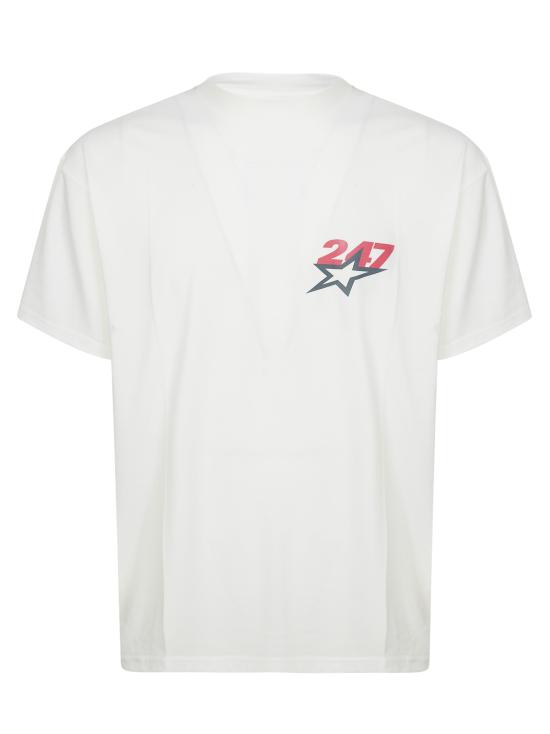 26SS 리프레젠트 반팔 티셔츠 247M100141 72 BIANCO