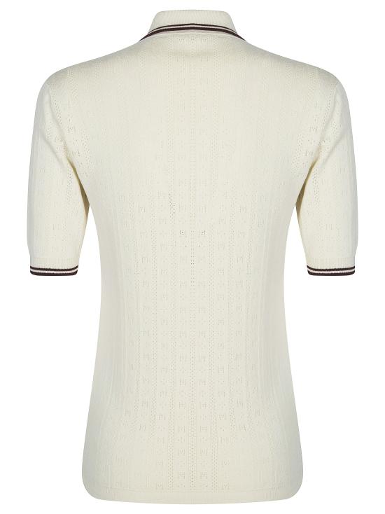 26SS 몽클레어 폴로 티셔츠 L10939A00005M9371 043 BIANCO - MONCLER