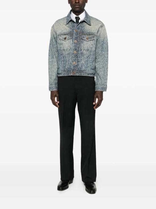 26SS 발망 데님 자켓 GH1TC330DG12 6AW BLEU JEAN D LAV 6AW - BALMAIN