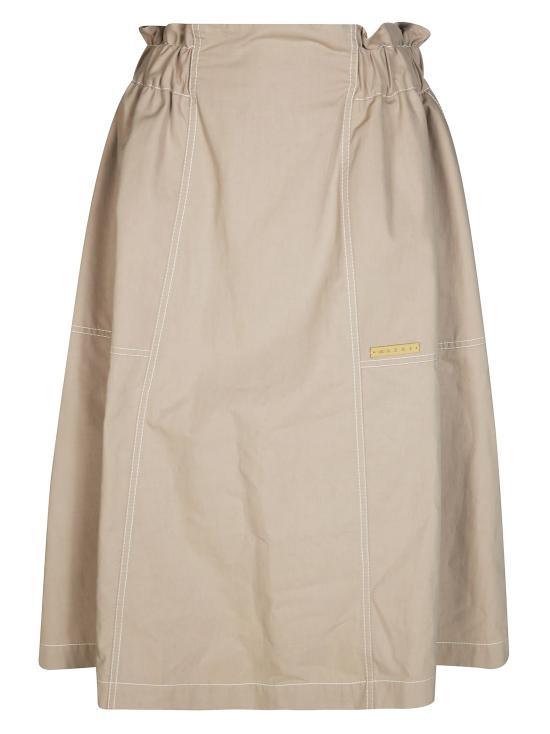 26SS 마르니 긴팔 티셔츠 GOMA0812A1UTC571 00W25 BEIGE