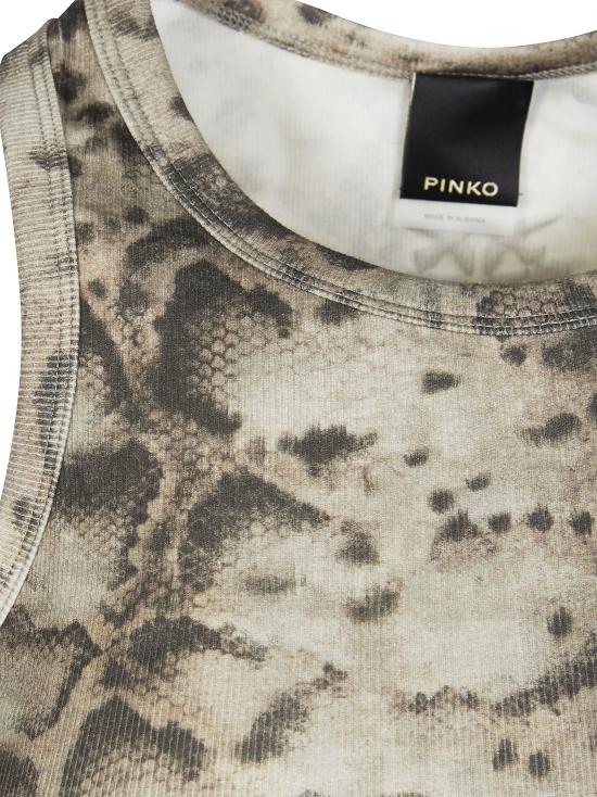 26SS 핑코 민소매 티셔츠 106919A3DP CZ9 BEIGE - PINKO