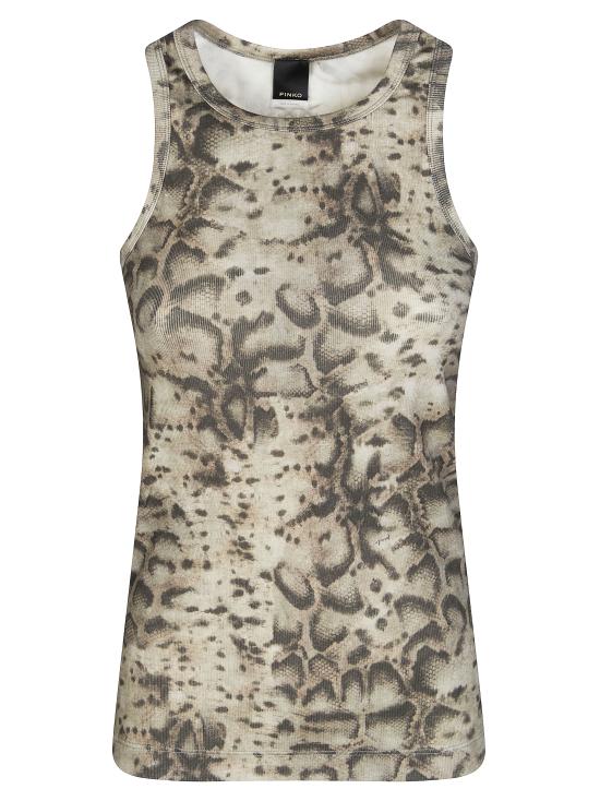 26SS 핑코 민소매 티셔츠 106919A3DP CZ9 BEIGE