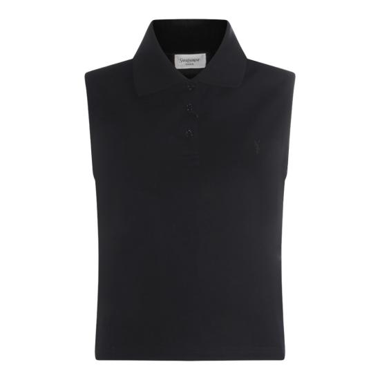 26SS 생로랑 민소매 티셔츠 862601Y37ZE1000 Black
