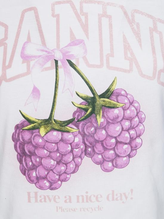 26SS 가니 반팔 티셔츠 A1050185 151 BIANCO - GANNI