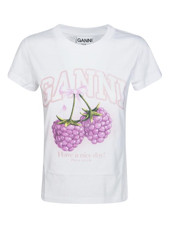 26SS 가니 반팔 티셔츠 A1050185 151 BIANCO