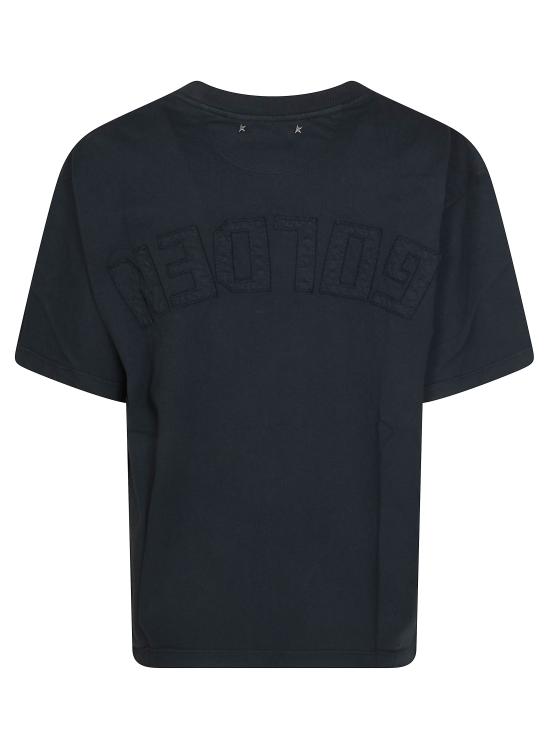 26SS 골든구스 반팔 티셔츠 GWP01874P001576 90456 NERO - GOLDEN GOOSE