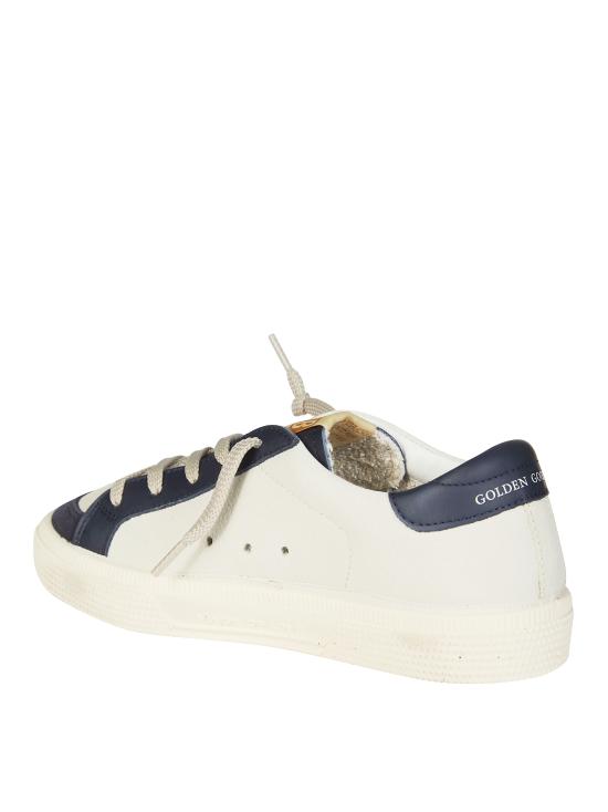 26SS [키즈] 골든구스 스니커즈 GYF00496 F008058 158 DIRTY WHITE DARK BLU PLATINUM 15865 - GOLDEN GOOSE