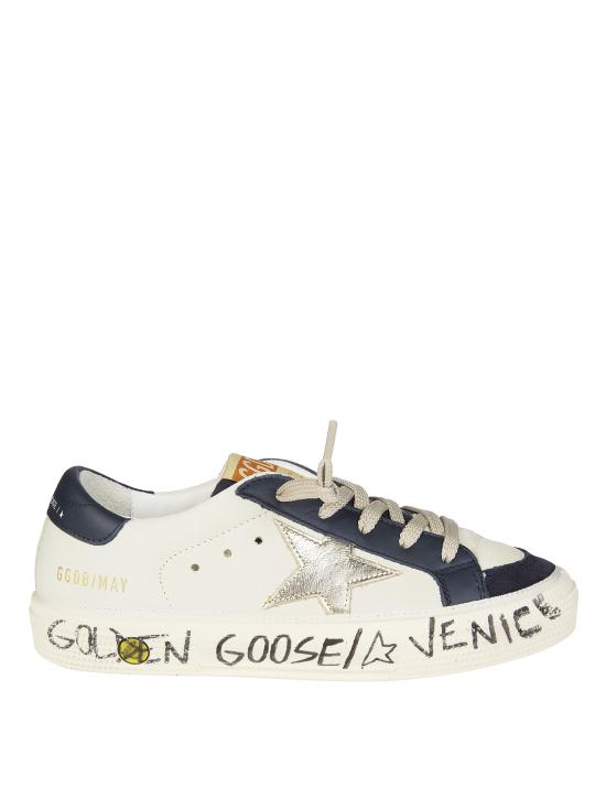 26SS [키즈] 골든구스 스니커즈 GYF00496 F008058 158 DIRTY WHITE DARK BLU PLATINUM 15865