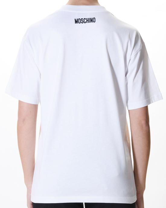 26SS 모스키노 반팔 티셔츠 0712 5441 1001 BIANCO - MOSCHINO