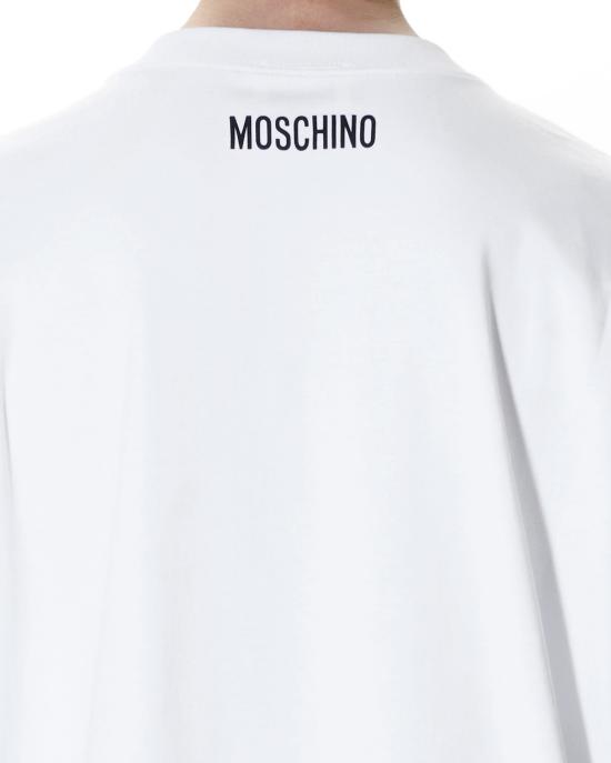 25FW 모스키노 반팔 티셔츠 0701 5442 1001 BIANCO - MOSCHINO
