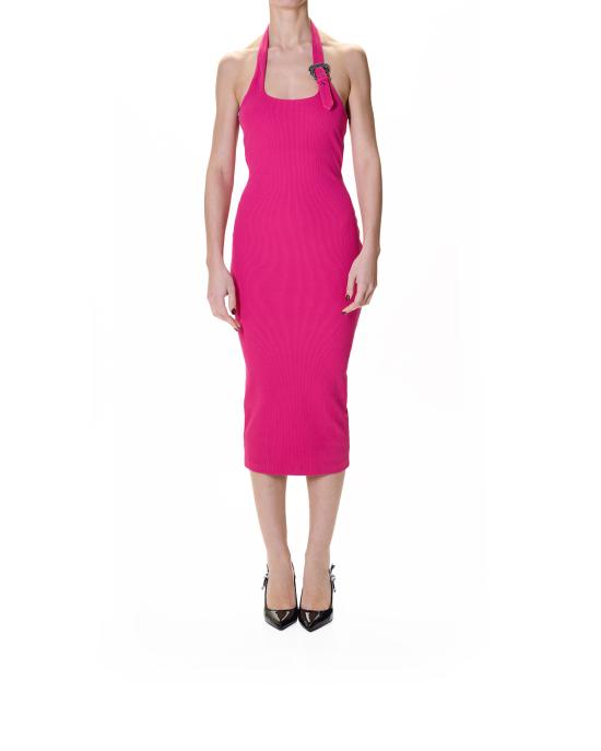 25FW 베르사체 미디 원피스 79HAO972 J0259 474 ROSA - VERSACE