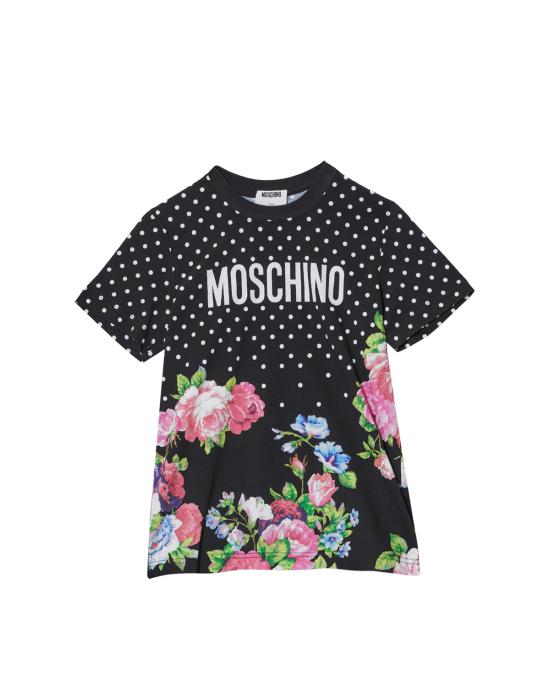 26SS 모스키노 반팔 티셔츠 0726 0541 3888 NERO MULTI