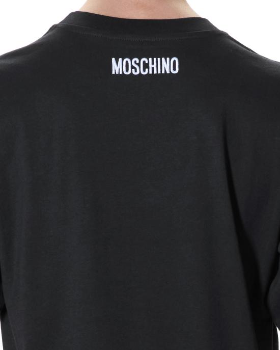 26SS 모스키노 반팔 티셔츠 0712 5441 1555 NERO - MOSCHINO