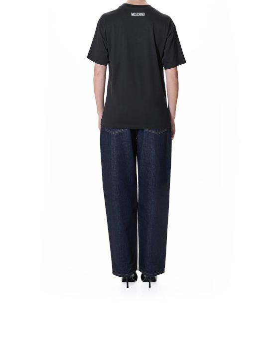 26SS 모스키노 반팔 티셔츠 0712 5441 1555 NERO - MOSCHINO