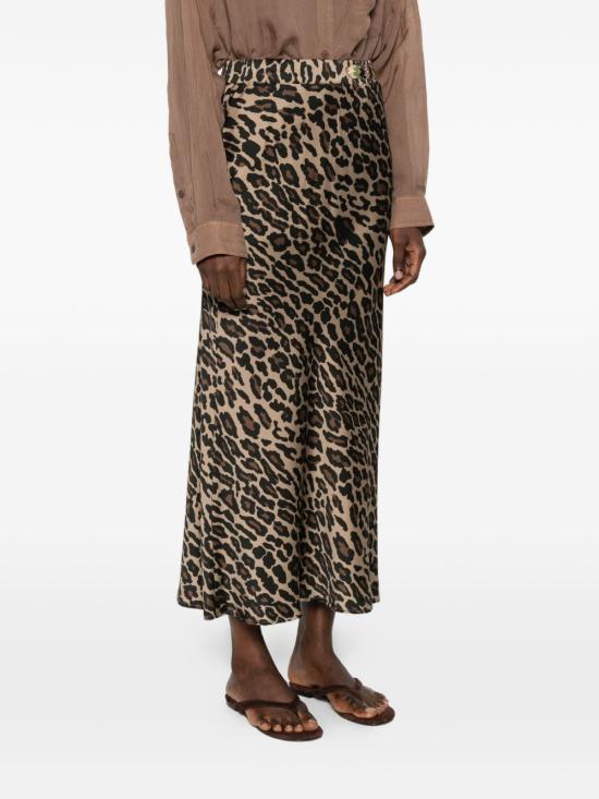 26SS 바잘 디럭스 미디 스커트 S1199 1800181 Brown - BAZAR DELUXE