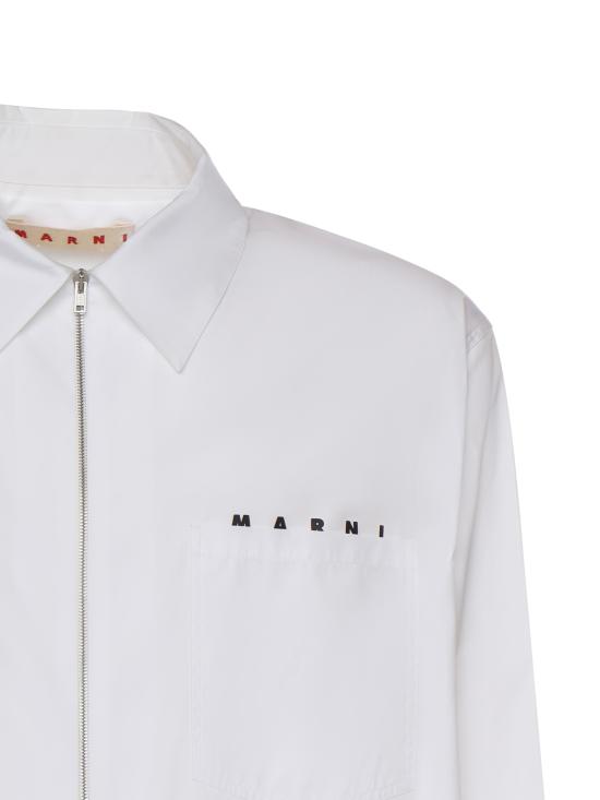 26SS 마르니 긴팔 셔츠 CUMU0297P0 USCT88LOW01 Lilywhite - MARNI