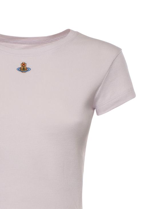 26SS 비비안웨스트우드 반팔 티셔츠 1G010019 J009CJ402 Orchid - VIVIENNE WESTWOOD