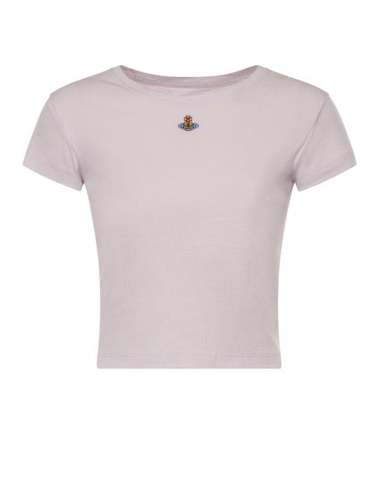 26SS 비비안웨스트우드 반팔 티셔츠 1G010019 J009CJ402 Orchid