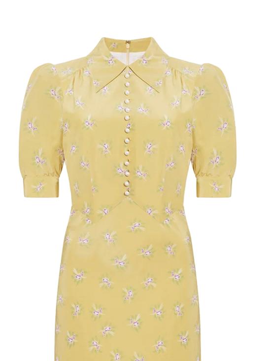 26SS 알레산드라리치 미디 원피스 FABX3598F4726 1792 MUSTARD - ALESSANDRA RICH