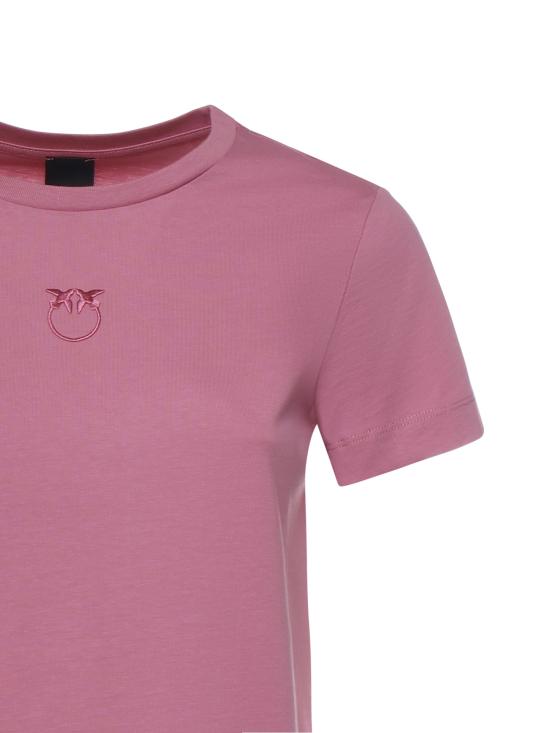 26SS 핑코 반팔 티셔츠 100355 A339Q48 Pink - PINKO