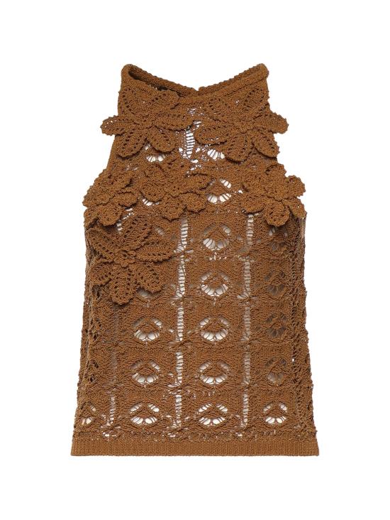 26SS 핑코 긴팔 티셔츠 106863 A3B8L25 Brown