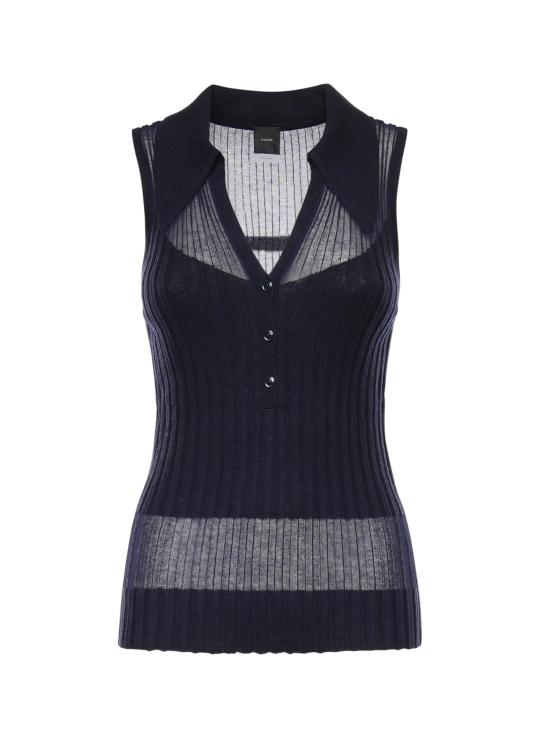 26SS 핑코 긴팔 티셔츠 106318 A34BG56 Blue