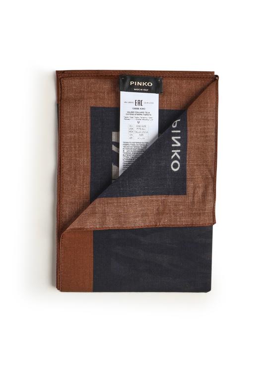 26SS 핑코 머플러/스카프 106688 A39OLZ5 Brown black - PINKO