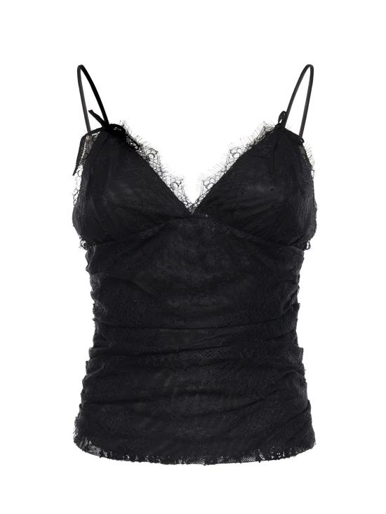 26SS 핑코 긴팔 티셔츠 106726 A378Z99 Black