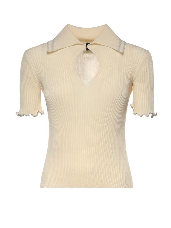 26SS 핑코 폴로 티셔츠 106287 A343C14 Beige