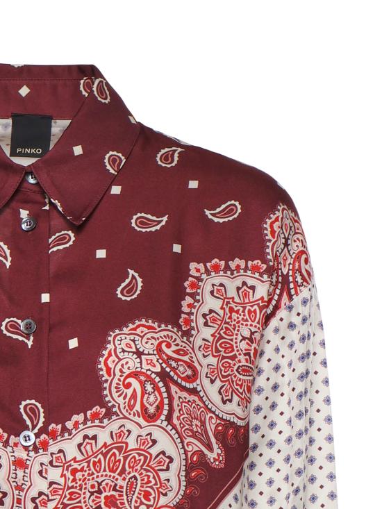26SS 핑코 셔츠 106202 A31KYR1 Multi Bordeaux Red - PINKO