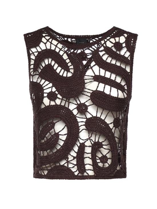 26SS 핑코 반팔 티셔츠 106438 A354M05 Brown