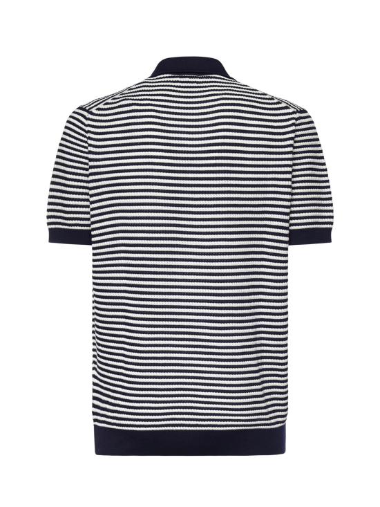 26SS 일레븐티 폴로 티셔츠 M76MAGM56MAG0M037 11 01 Blue WHITE - ELEVENTY