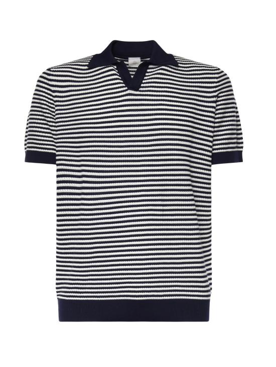 26SS 일레븐티 폴로 티셔츠 M76MAGM56MAG0M037 11 01 Blue WHITE