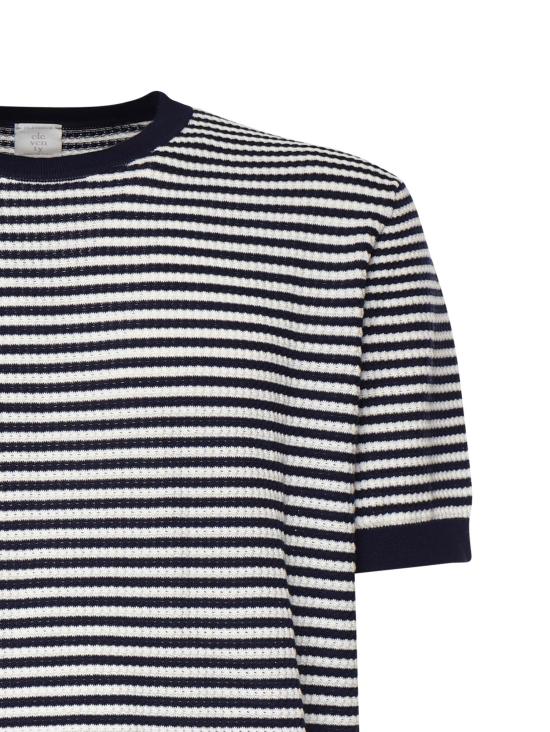 26SS 일레븐티 반팔 티셔츠 M76MAGM57MAG0M037 11 01 Blue WHITE - ELEVENTY