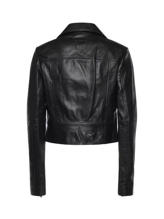 26SS 핑코 가죽 자켓 106247 A32IZ99 Black - PINKO