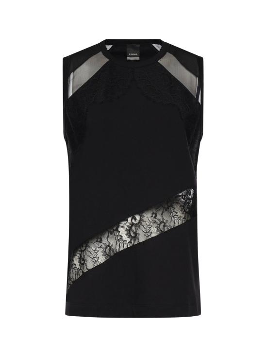 26SS 핑코 긴팔 티셔츠 106291 A335Z99 Black