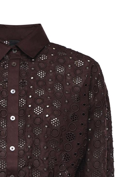 26SS 핑코 셔츠 106277 A35PM28 Brown - PINKO