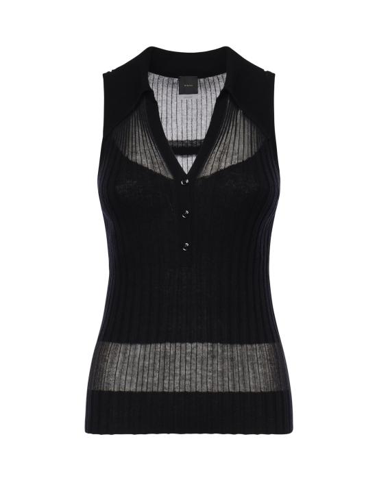 26SS 핑코 긴팔 티셔츠 106318 A34BZ99 Black