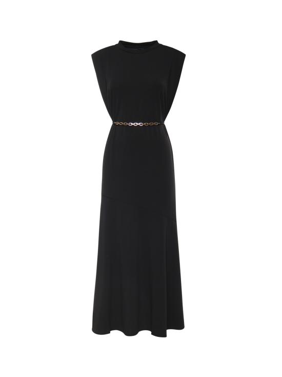 26SS 핑코 롱 원피스 106493 A32DZ99 Black