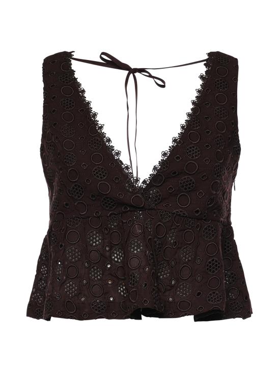 26SS 핑코 반팔 티셔츠 106451 A35PM28 Brown