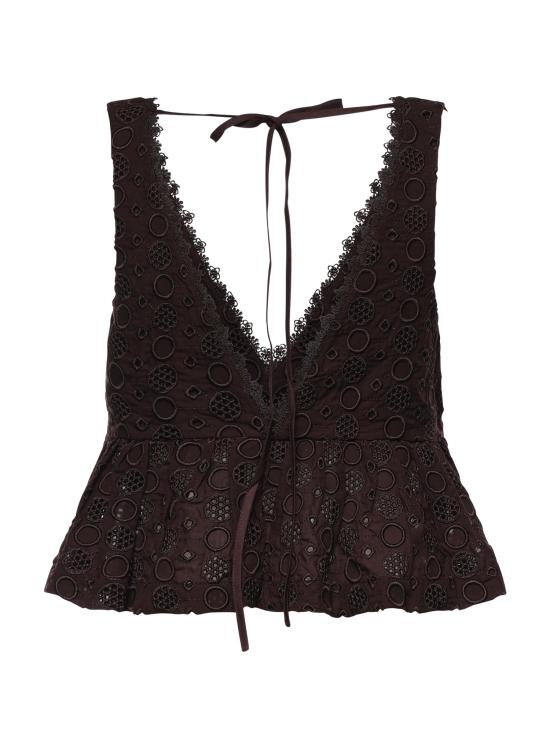 26SS 핑코 반팔 티셔츠 106451 A35PM28 Brown - PINKO