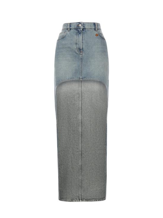 26SS 쿠레쥬 롱 스커트 126DJU346DE0058 7055 Denim blue