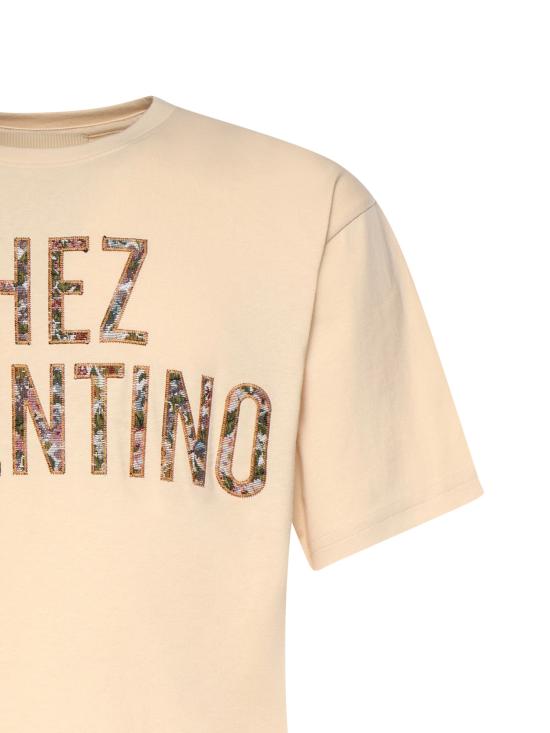 25FW 발렌티노 가라바니 반팔 티셔츠 8B3MG26A A5JET5 Beige - VALENTINO GARAVANI