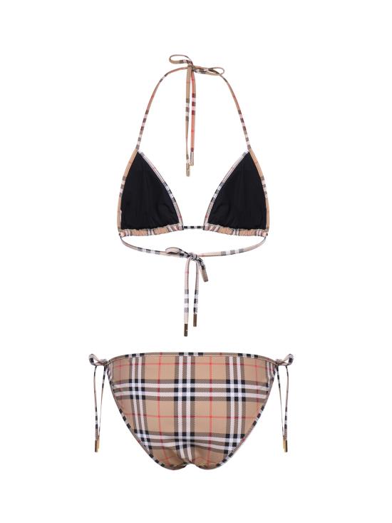 26SS 버버리 빈티지 체크 스트레치 나일론 트라이앵클 비키니 8009008 A5145 - BURBERRY